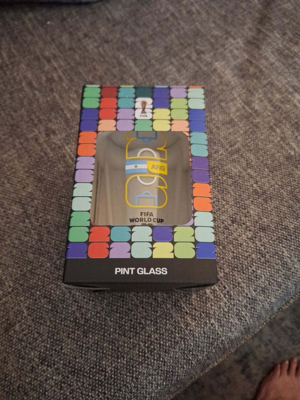 Official FIFA World Cup 2022 Argentina Pint Glass New in Box